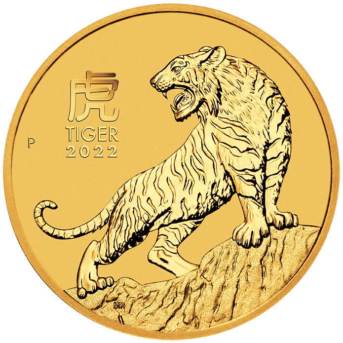 Buy 2022 Australia 1/10 oz Gold Lunar Tiger Coin (BU) | Monument