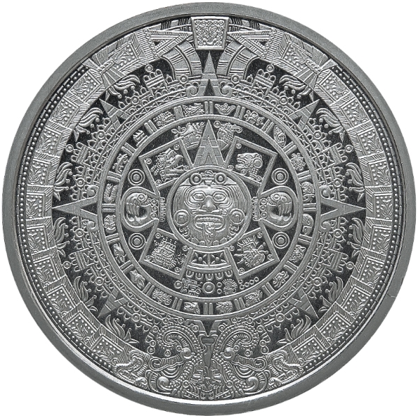 額縁ニューメキシコ Buy 1/2 oz Silver Round | Aztec Calendar (BU) | Monument Metals