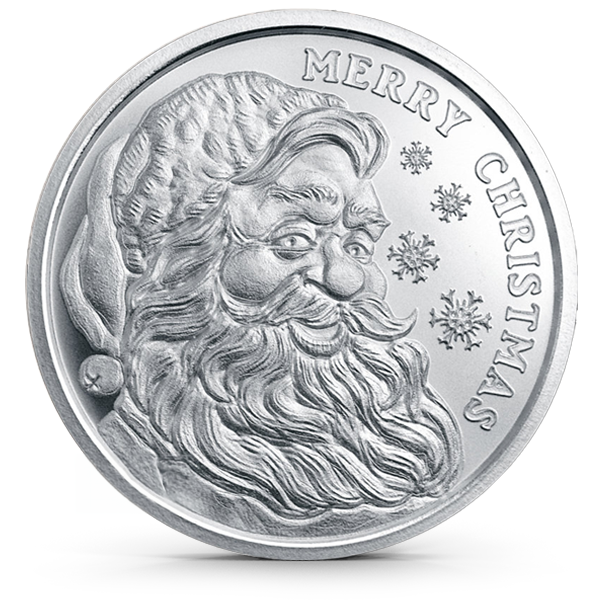 Buy the 1 oz Silver Round | Golden State Mint Santa 2024 (New