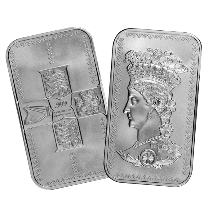 Buy the 2024 1 Oz Gothic Crown .999 Silver Bar (New