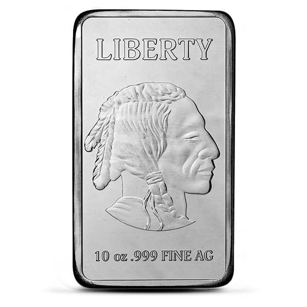 【特価】アメリカンバッファロー 10オンス シルバーバー インゴット Buy the 10 Oz Silver Buffalo Bar | Monument Metals