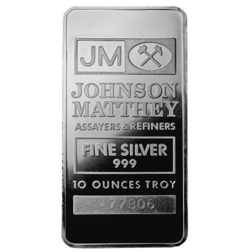 Buy Johnson Matthey 10 Oz Silver Bar | Monument Metals - Monument
