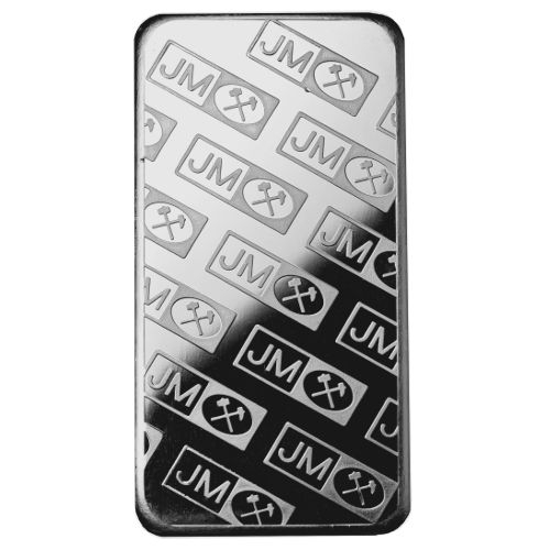 米国正規販売店購入10オンス　シルバーバー-ジョンソンマッセイ Johnson Matthey 10 oz .999 Fine Silver Bar - Rare Extremely