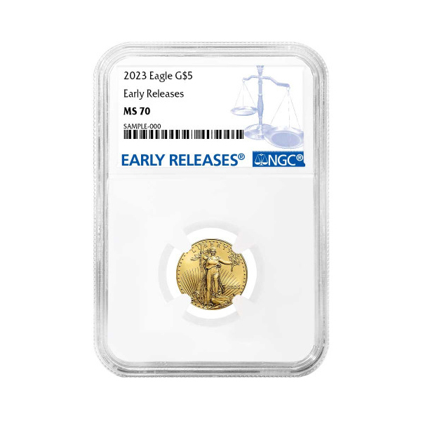 2023年アメリカンイーグルNGC MS70Early Releases Buy 2023 1/10 Oz American Gold Eagle NGC MS70 Early Releases