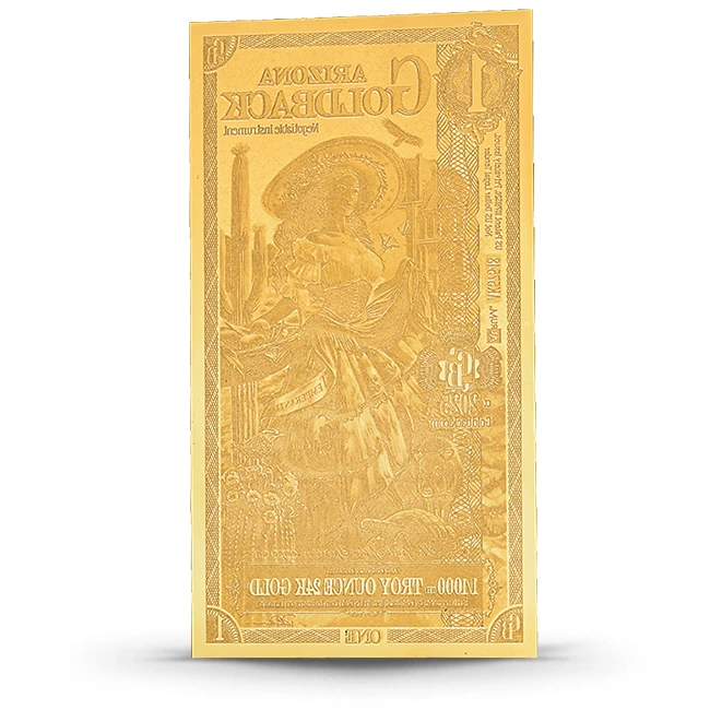 Buy the 1 Arizona Goldback - Alpha Series Gold Foil Note (24k