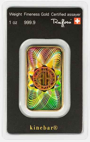 Buy the 1 oz Argor-Heraeus Kinebar Gold Bar (In Assay) Online