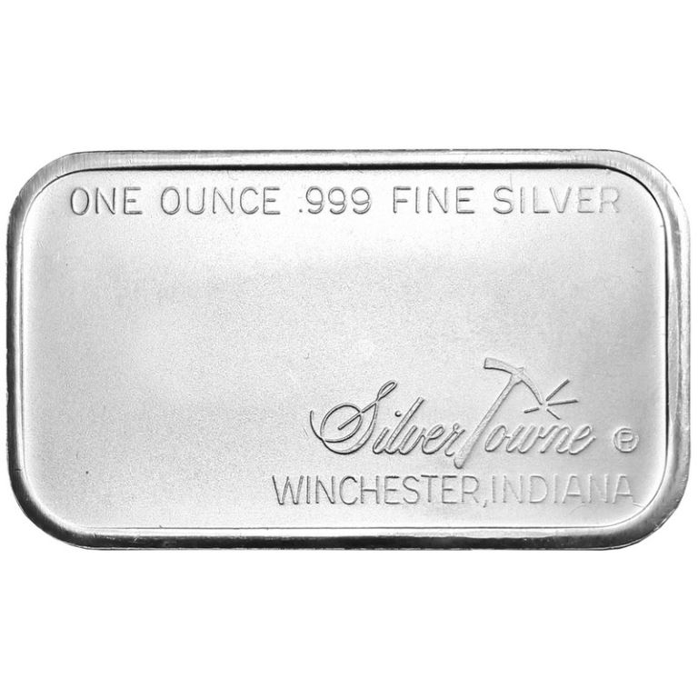 Buy the SilverTowne Retro Prospector 1 Oz Silver Bar | Monument