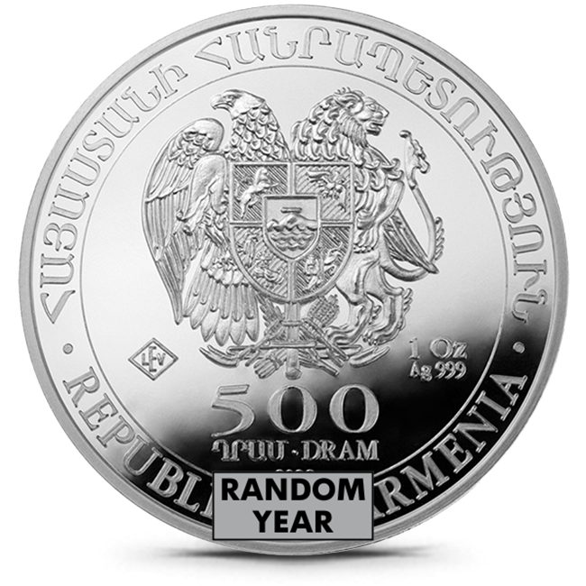 noah ARKS C&P MST 156 　24-25 2025 Noahs Ark 1 oz Armenian Silver Bullion Coin