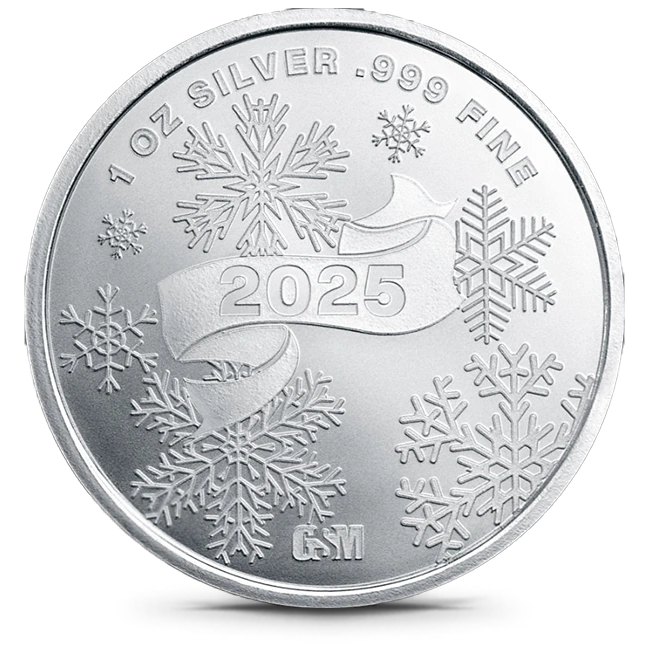 Buy the 1 Oz Silver Round | Golden State Mint Santa 2025 (New Buy the 1 Oz Silver Round | Golden State Mint Santa 2025 (New