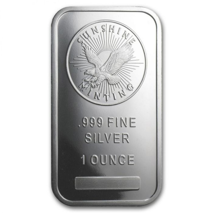Buy Sunshine Minting (SMI) 1 Oz Silver Bars | Monument Metals