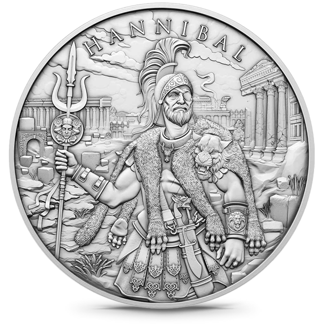 Buy the 1 Oz Hannibal .999 Fine Silver Round (New) | Monument