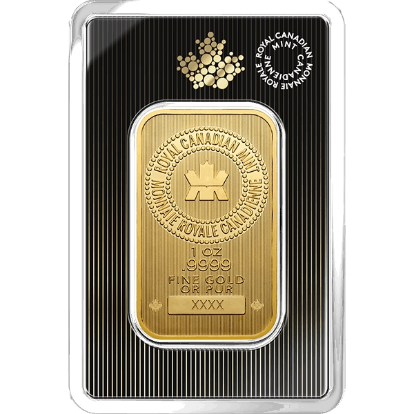 RoyalCanadianMintRCM1OzGoldBar
