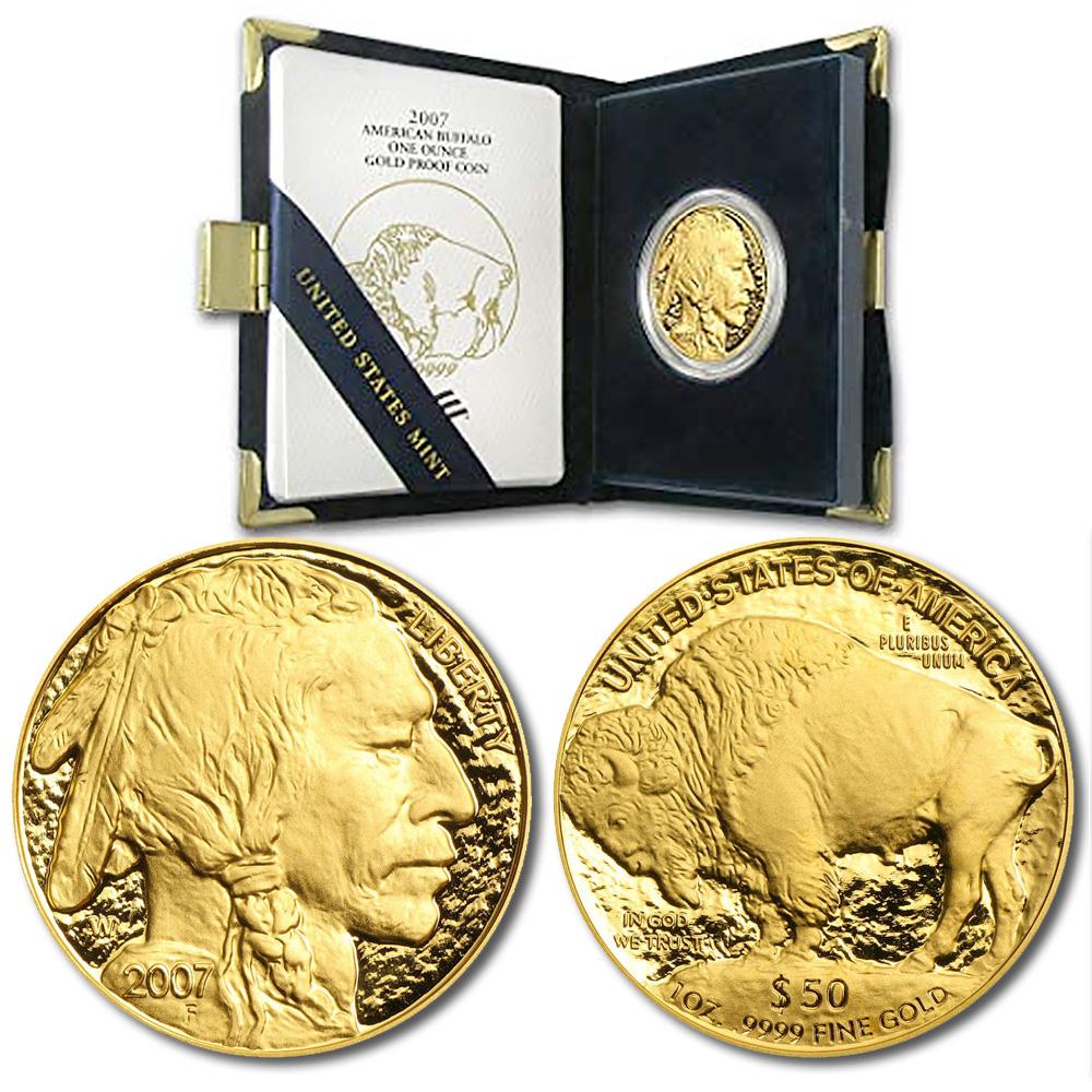 Buy the 2007-W 1 Oz Proof Gold Buffalo (in OGP) | Monument Metals