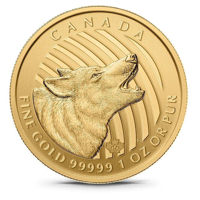 Buy the 2014 Canada 1 Oz .99999 Howling Wolf Call of the Wild (In