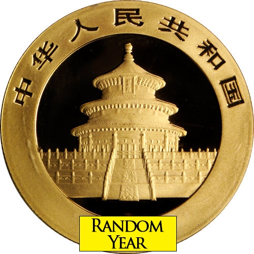◎MON◎ Buy China 1 oz Gold Panda Coin BU (Random Date/Sealed