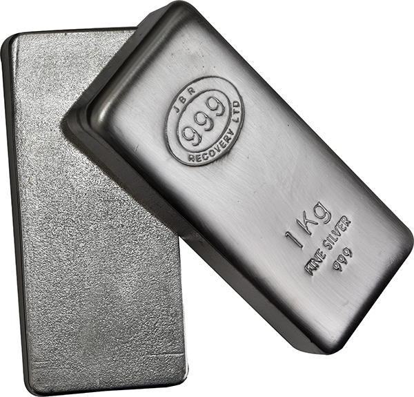 Buy the Kilo (32.15 oz) JBR Silver Bar (New) | Monument Metals