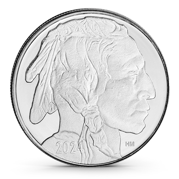 Buy the Highland Mint (HM) 1 Oz Buffalo Silver Round