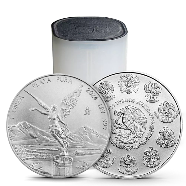 Buy the 2024 1 Oz Mexican Silver Libertad Coin (BU) Roll