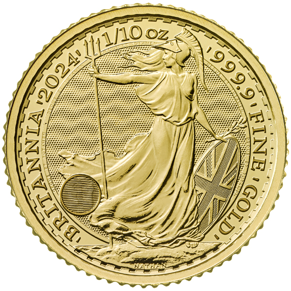 Buy the 2024 Great Britain 1/10 Oz Gold Britannia (BU