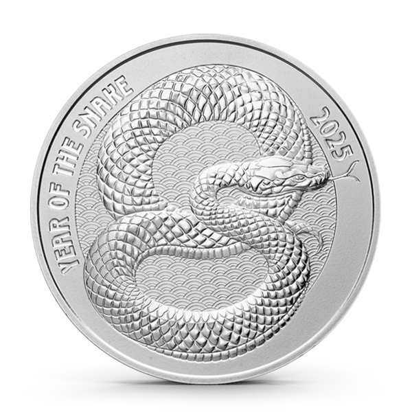 2025 1 oz Asahi Lunar Snake Silver Round