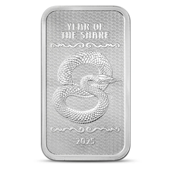 Buy the 5 oz 2025 Year of the Snake Silver Bar (New) | Monument