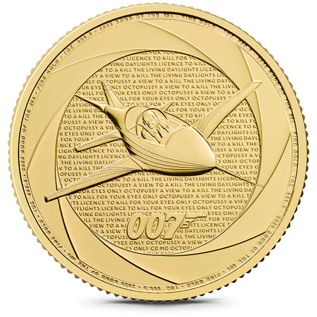 Buy the 2025 1 oz Great Britain James Bond Of The 80's .9999