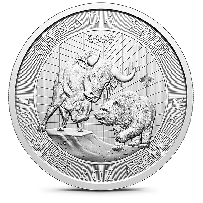 人気海外ブランドアイテム｜ファッション通販 oz 2 2025 the Buy Canada (BU Coin Silver .9999 Bear & Bull 工芸品