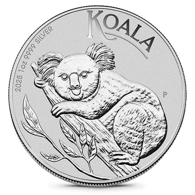 2025 1 oz Australia Koala Silver Coin (BU in Capsule) - Hero
