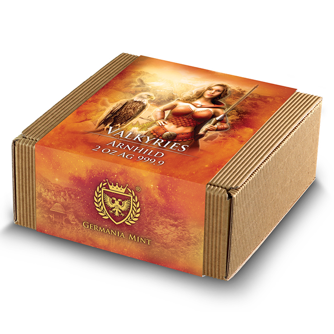 Buy the 2025 Germania Valkyries: Arnhild 2 Oz Silver Round Ultra