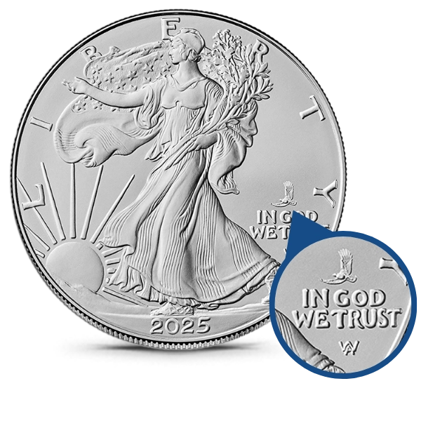 Buy the 2025 (P) 1 oz Eagle Privy American Silver Eagle Coin (BU