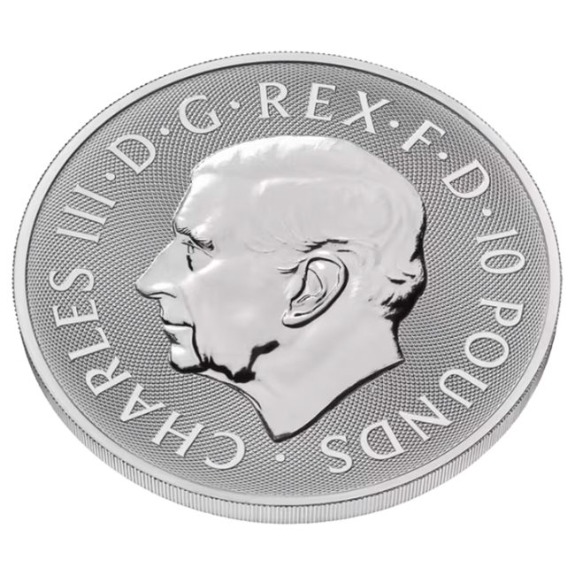 Buy the 2025 Royal Tudor Beasts Greyhound of Richmond 10 oz .9999