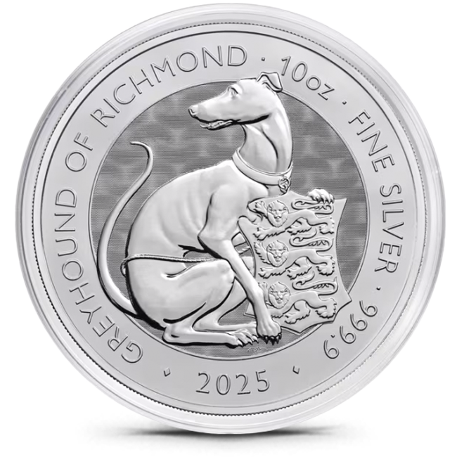 10 Oz British Royal Mint Tudor Beasts; Lion of England