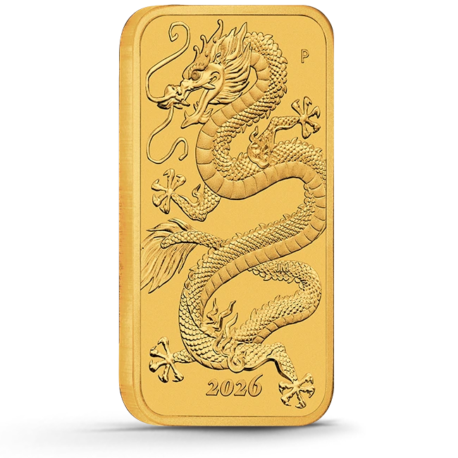 P*a様 龍〜Dragon〜銀製ゴールド塗装　ハンドメイドのオリジナルマネークリ 2026_1_oz_australia_dragon_.