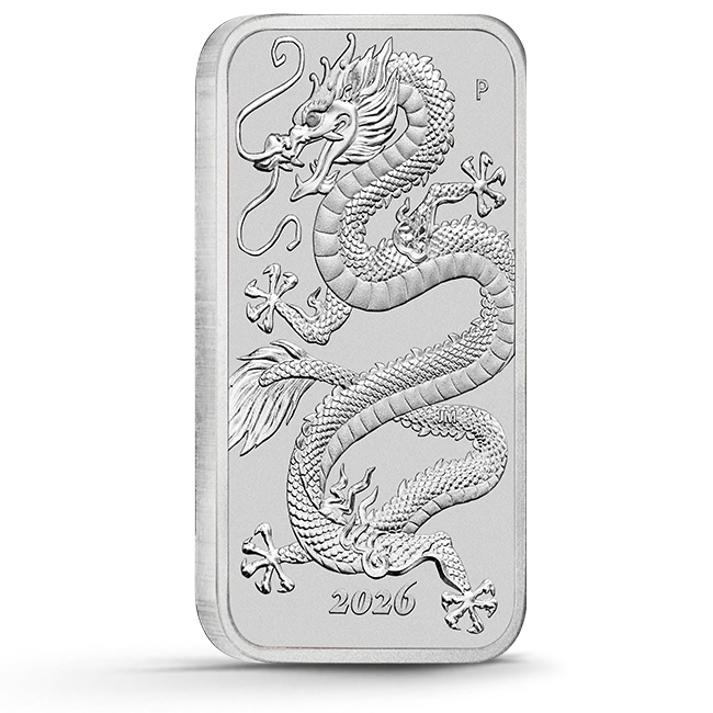 Buy 2026 1 oz Australia Dragon .9999 Silver Rectangular Coin | Monument ...