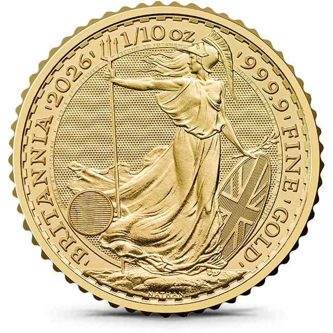 Buy the 2026 Great Britain 1/10 Oz Gold Britannia (BU) | Monument