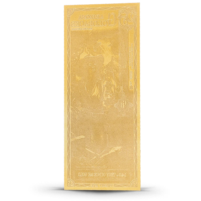 Buy the 25 Arizona Goldback - Alpha Series Gold Foil Note (24k