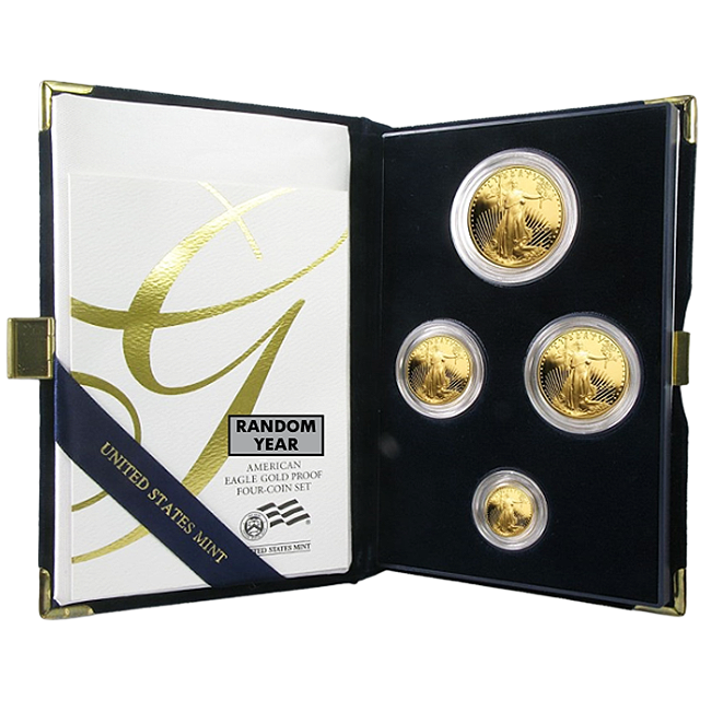 Buy the 4-Coin Proof American Gold Eagle Set | Monument Metals