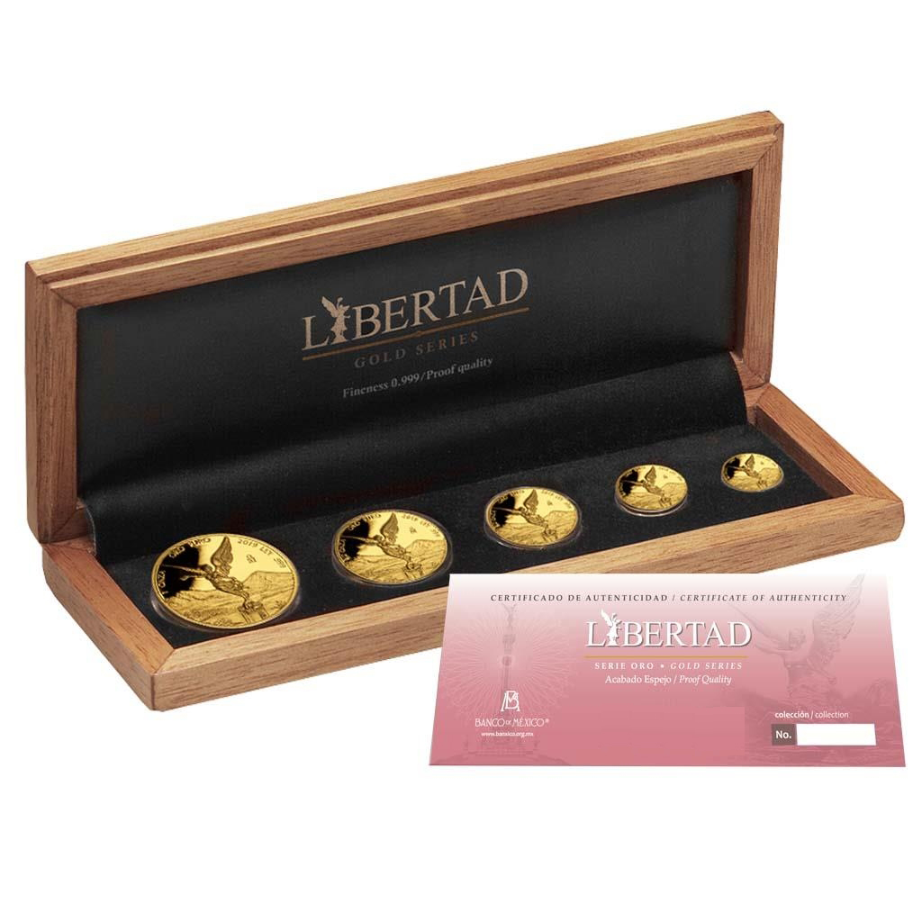 Buy the 2022 5-Coin Mexican Gold Libertad Proof Set (1.9 Oz w/Box