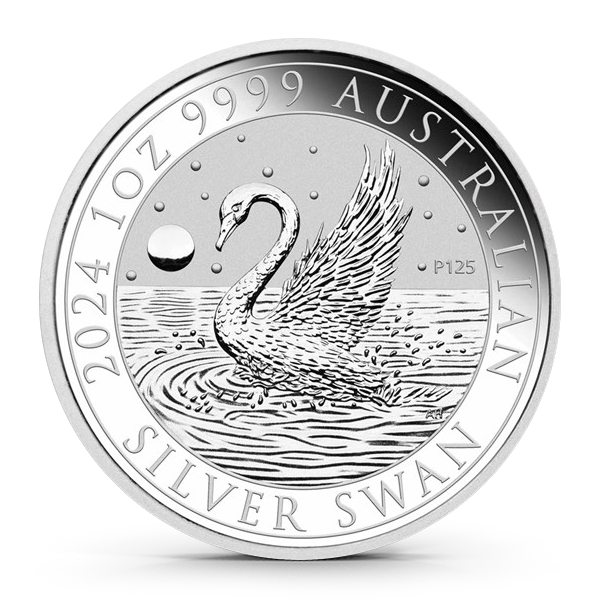 2024　パース　スワン銀貨 FIRST STRIKE 2024 First Strike 99.9% Silver Eagle Bullion Coin Featuring
