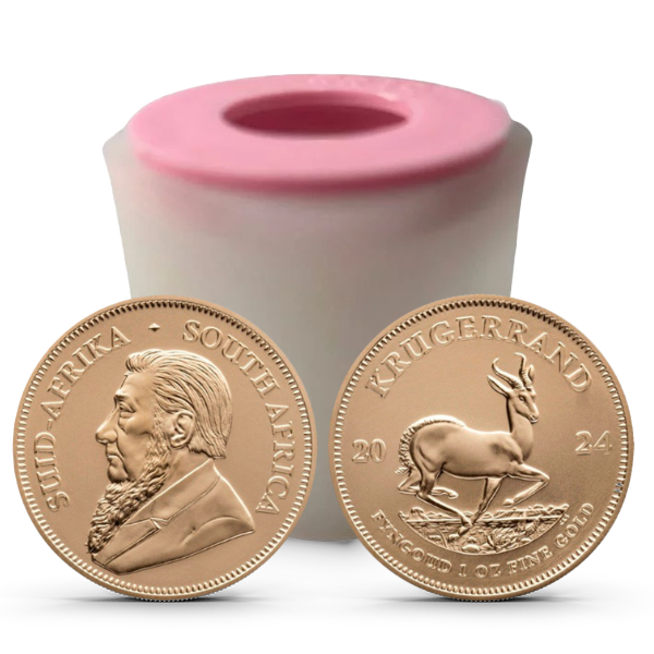 Buy the 2024 1 Oz South Africa Gold Krugerrand Roll/Tube of 10 (BU