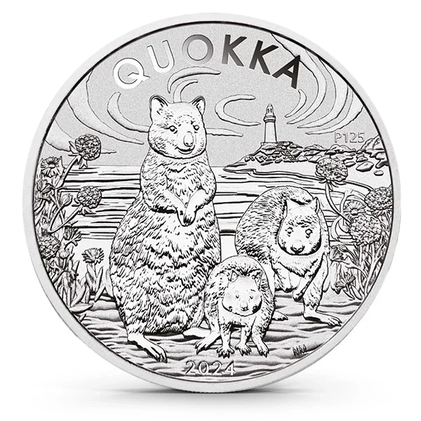 Buy the 2024 1 oz Australian Quokka .9999 Silver Coin (BU