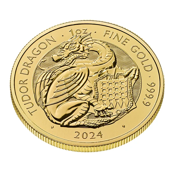 コレクション 2024 King of Beasts Coin $20 Buy the 2024 Royal Tudor Beasts Dragon 1 oz .9999 Gold Coin