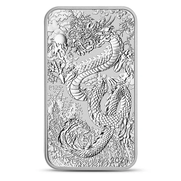 Buy the 2024 1 oz Australia Dragon .9999 Silver Rectangular
