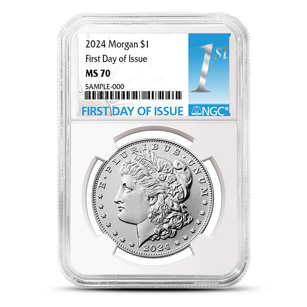 Buy the 2024 Morgan Silver Dollar NGC MS70 (FDOI) | Monument