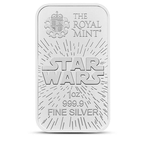 Buy the 1 Oz Royal Mint Star Wars Light Side Silver Bar (New