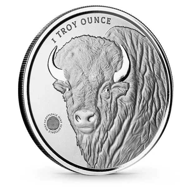 BUFFALO 5 Oz .999 Silver Bar Indian Head Liberty Buffalo with Serial