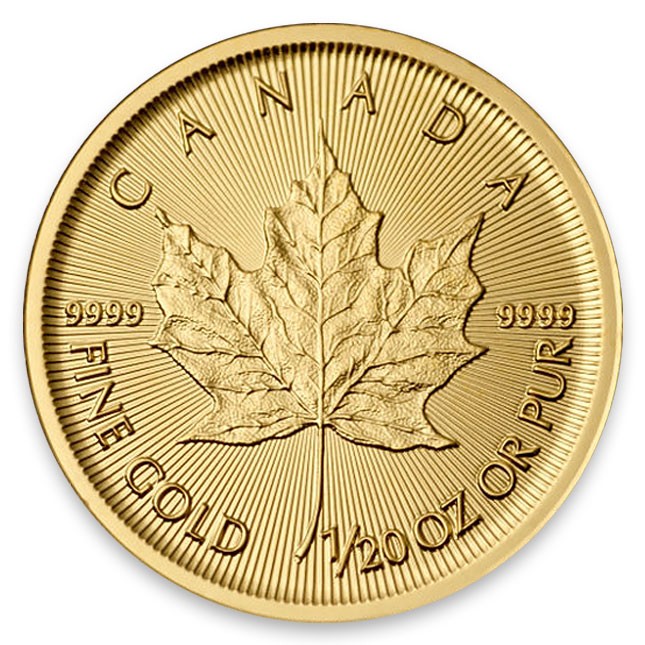 Canadian Mint メープルリーフ金貨 1/20 OZ Buy the Canada 1/20 Oz Gold Maple Leaf (Random Year