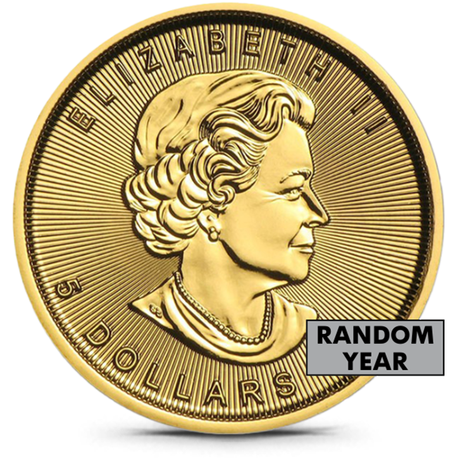Buy the Canada 1/10 Oz Gold Maple Leaf (Random Year) | Monument