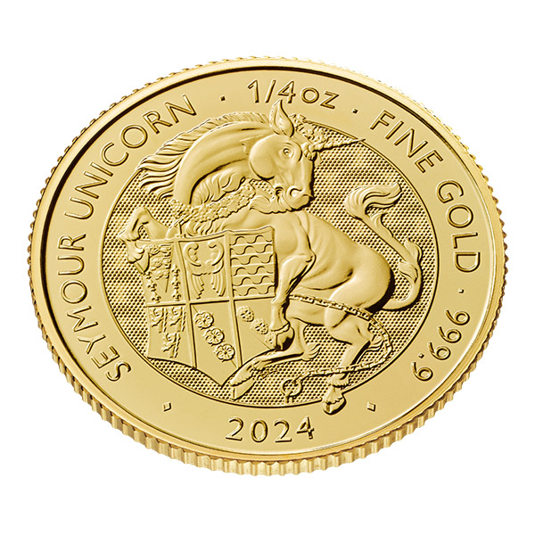 Buy the 2024 UK 1/4 Oz Gold Royal Tudor Beasts The Seymour
