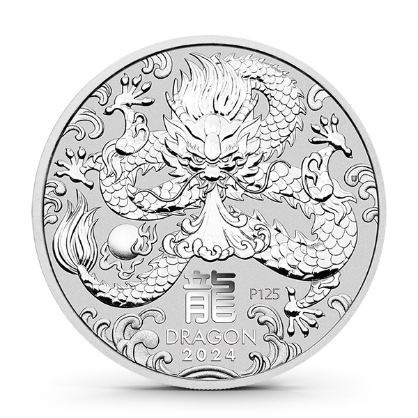 Buy the 2024 Australia 1/2 Oz Silver Lunar Dragon Coin (BU